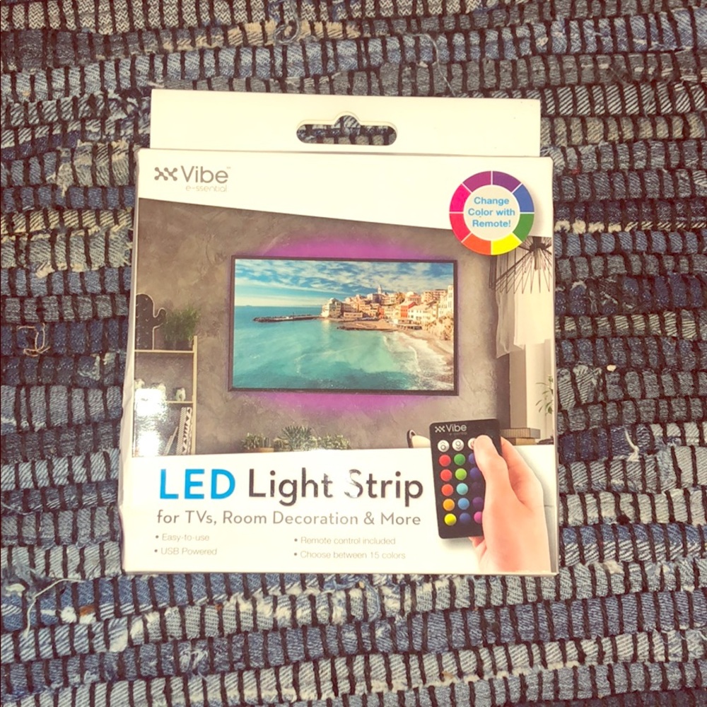 LED Color-Changing Light Strip (with remote)